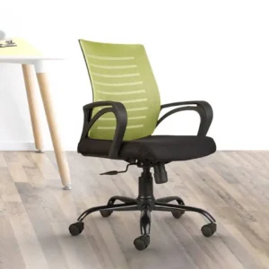Desire Breathable Mesh Ergonomic Chair in Green Colour